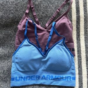 Under Armour Purple and Blue Sports Bras